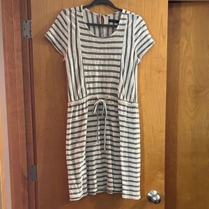 Mikarose Striped Black and white Mini Dress